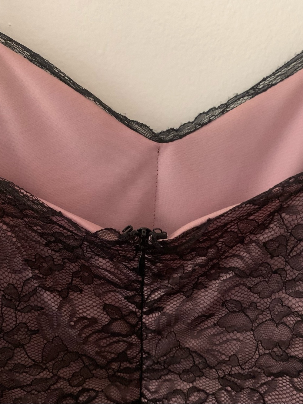 Betsey Johnson Black Lace & Tulle Midi Slip Dress - Picture 4 of 7